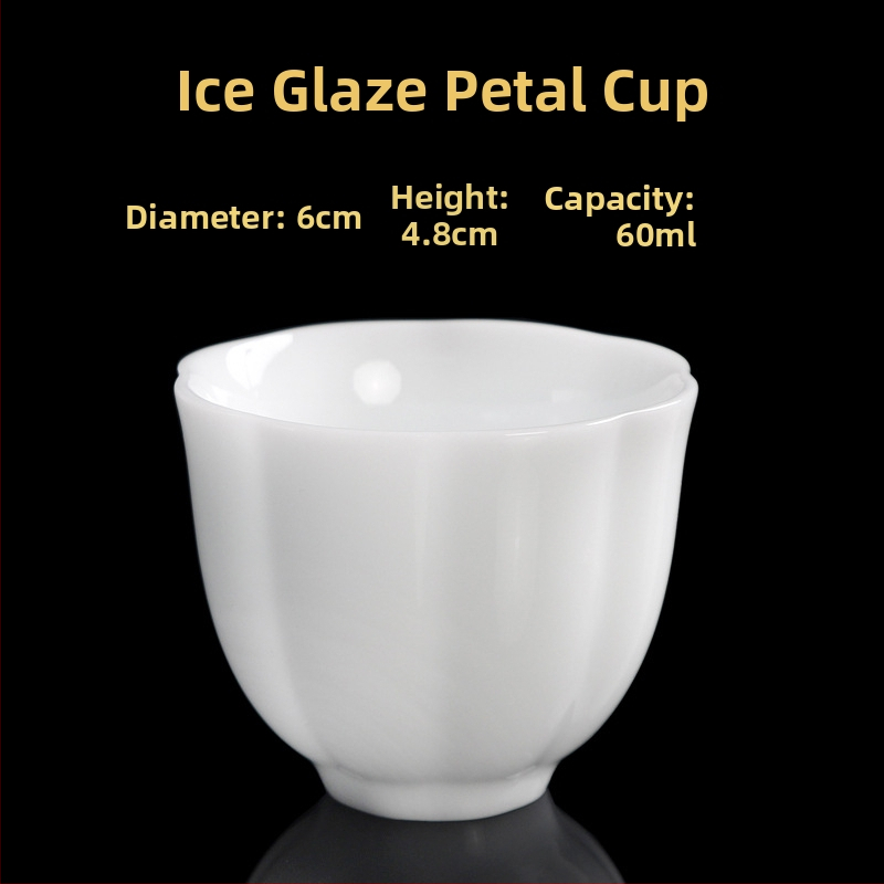 Ceașcă de ceai din porțelan, lucrată manual, stil chinezesc nou, marca Carved Jade Porcelain, pentru uz personal