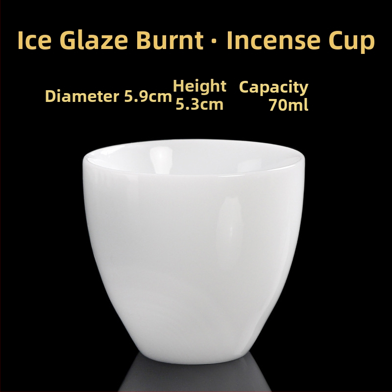 Ceașcă de ceai din porțelan, lucrată manual, stil chinezesc nou, marca Carved Jade Porcelain, pentru uz personal