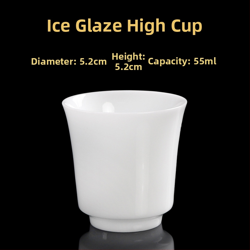 Ceașcă de ceai din porțelan, lucrată manual, stil chinezesc nou, marca Carved Jade Porcelain, pentru uz personal