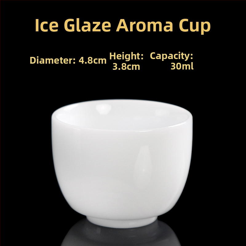 Ceașcă de ceai din porțelan, lucrată manual, stil chinezesc nou, marca Carved Jade Porcelain, pentru uz personal