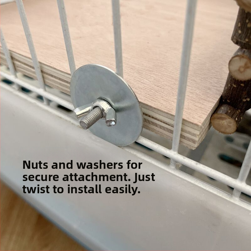 Totoro tematska drvena hamak igračka za zečeve i glodavce, dizajn s jabukovim granama i ograda-nest, platforma