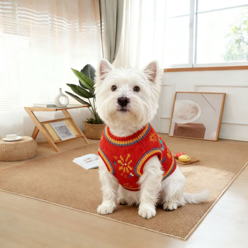 Džemper za pse - poliester, crtani stil, brend Muda Shichuang, zima/jesen, model 003