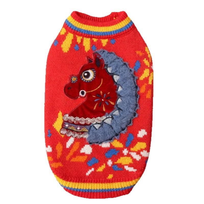 Džemper za pse - poliester, crtani stil, brend Muda Shichuang, zima/jesen, model 003