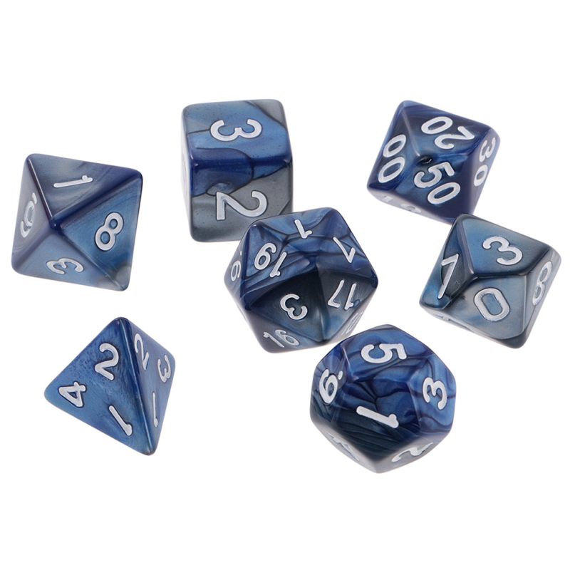 Kocke za društvenu igru – 7-komni set, višestrane, akrilne, Lovecraft tema