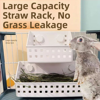 Stalak za sijeno za zečeve, s velikim kapacitetom, ugrađena kutija za sijeno za morčad