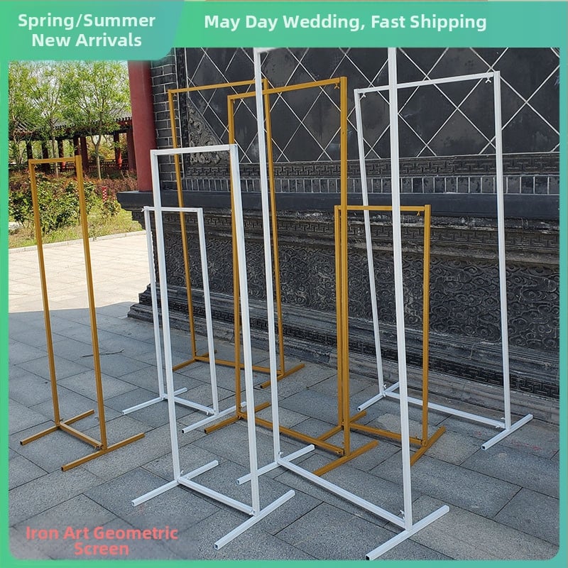 Cadru arc dreptunghiular din fier pentru decorul scenei de nuntă