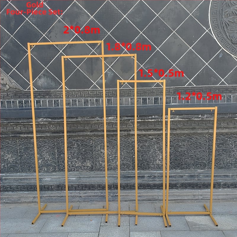 Cadru arc dreptunghiular din fier pentru decorul scenei de nuntă