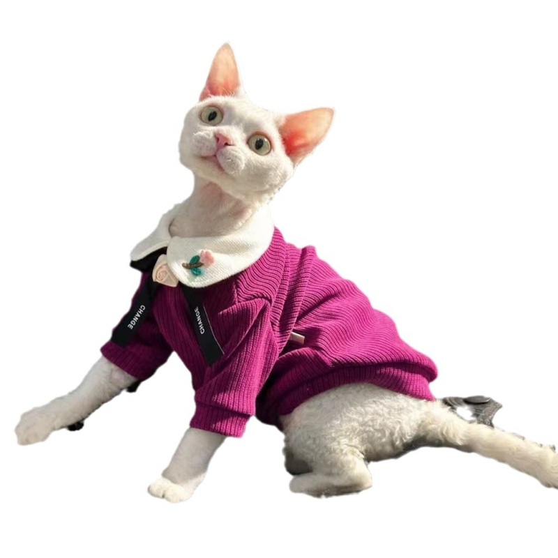 Macska téli ruházat, poliészter, brit stílus, uniszex