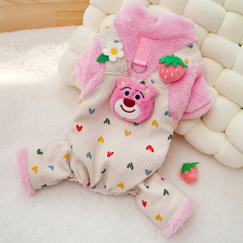 Háziállatok számára készült overall, kutyáknak és macskáknak, poliészter anyag, casual stílus, uniszex illeszkedés