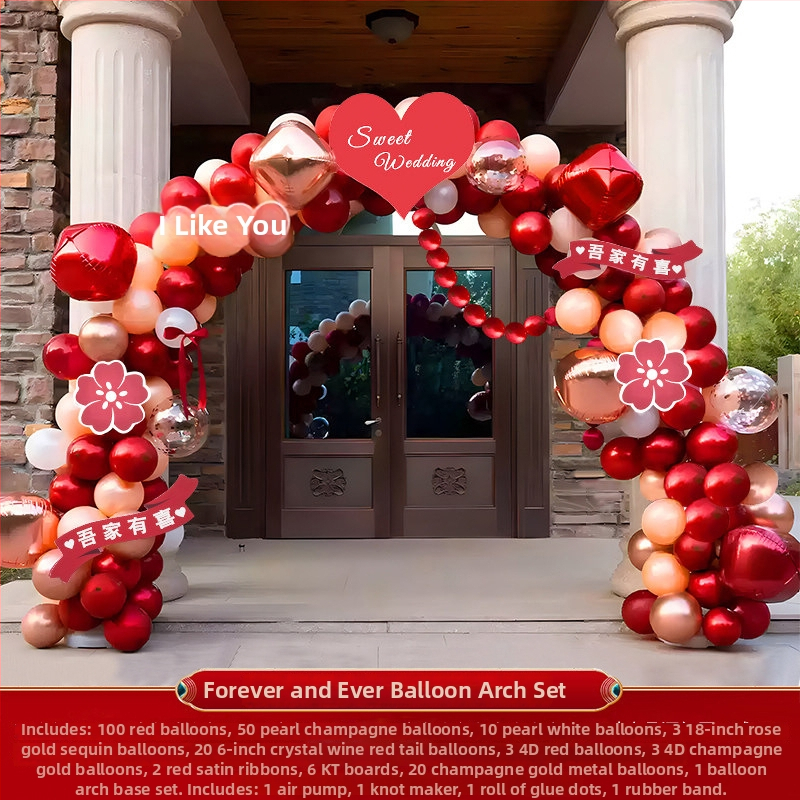 Plastični balon luk za svadbenu dekoraciju