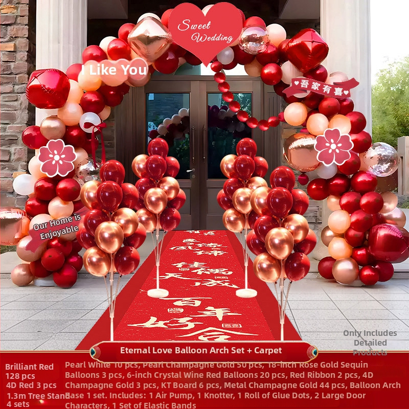 Plastični balon luk za svadbenu dekoraciju