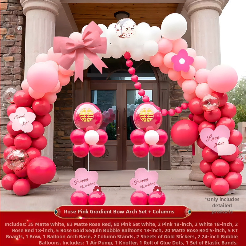 Plastični balon luk za svadbenu dekoraciju