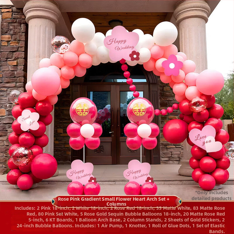 Plastični balon luk za svadbenu dekoraciju