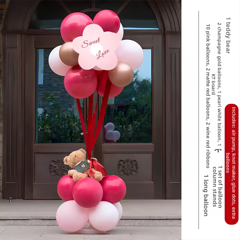 Plastični balon luk za svadbenu dekoraciju
