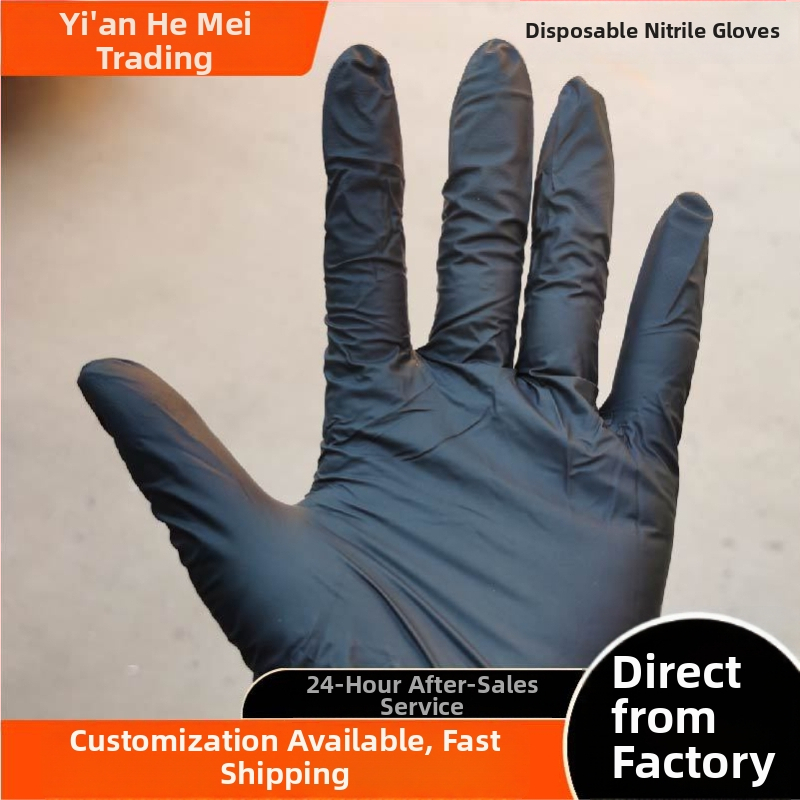 Egyszer használatos nitril kesztyűk, olajálló, konyhai, háztartási és laboratóriumi használatra, 9 hüvelyk hosszú