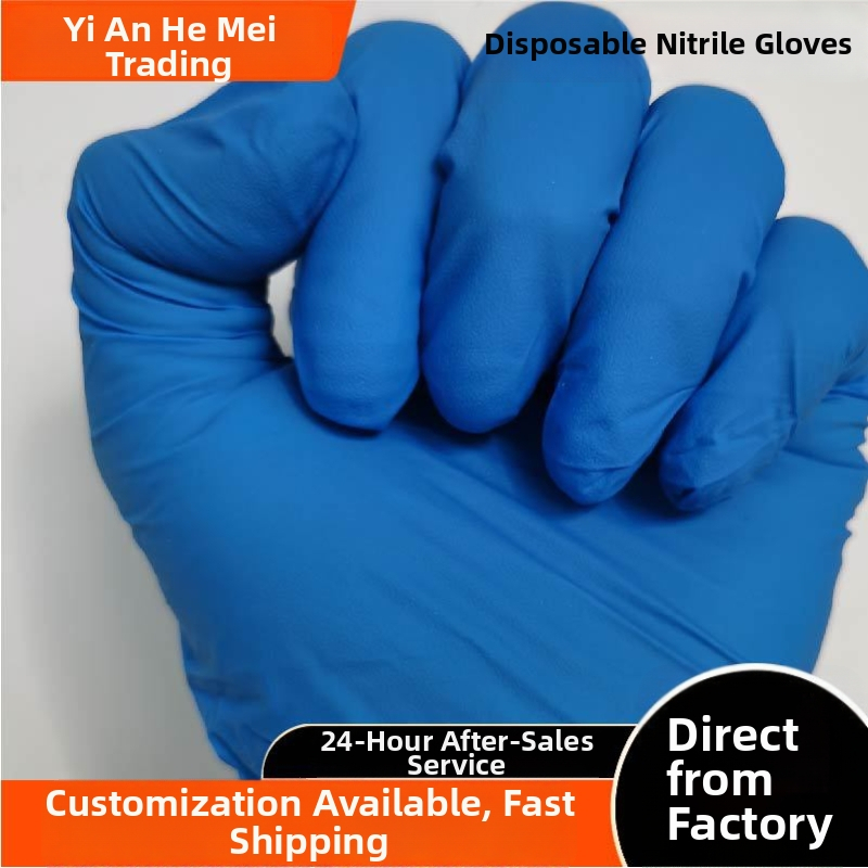 Egyszer használatos nitril kesztyűk, olajálló, konyhai, háztartási és laboratóriumi használatra, 9 hüvelyk hosszú