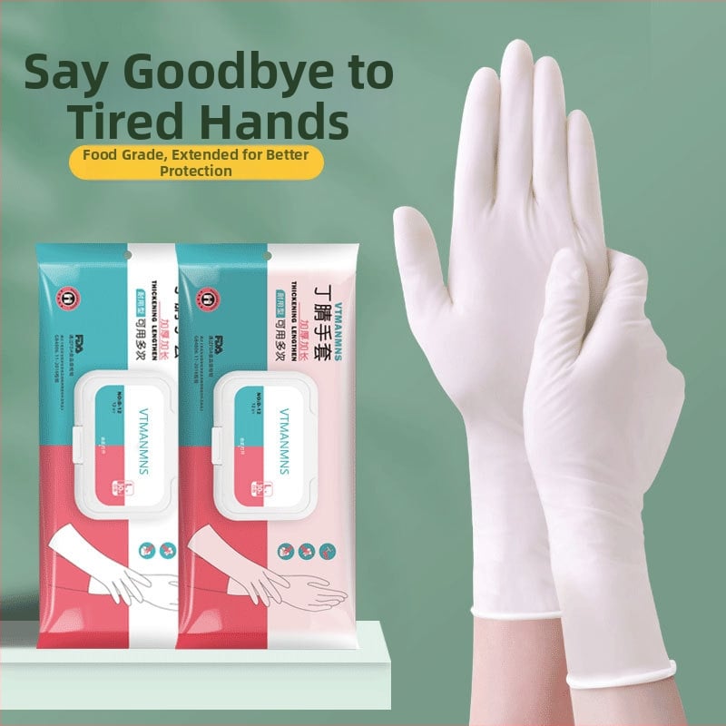 Butyronitrile rukavice na umývanie riadu, zhrubnuté, uvedené v roku 2024