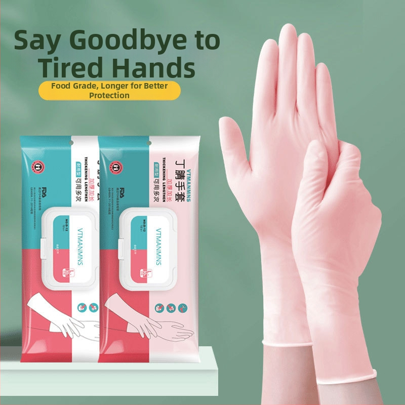 Butyronitrile rukavice na umývanie riadu, zhrubnuté, uvedené v roku 2024