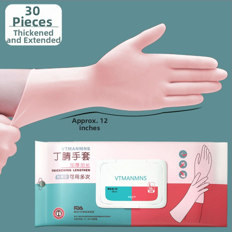 Butyronitrile rukavice na umývanie riadu, zhrubnuté, uvedené v roku 2024