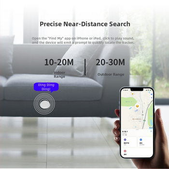 siindoo Lokalizator protiv gubitka – silikon, 7 g, CR2032 baterija, karabina za ključeve, za predmete, automobile, ključeve i ljude