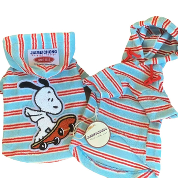 Kutyáknak és macskáknak kapucnis pulóver — textil anyag, Jiamei pet márka, háziállat ruházat, laza stílus