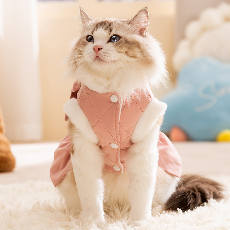 Suknja za kućne ljubimce, materijal Peach skin + polar fleece, stil princeza, brend Mysterious Cat