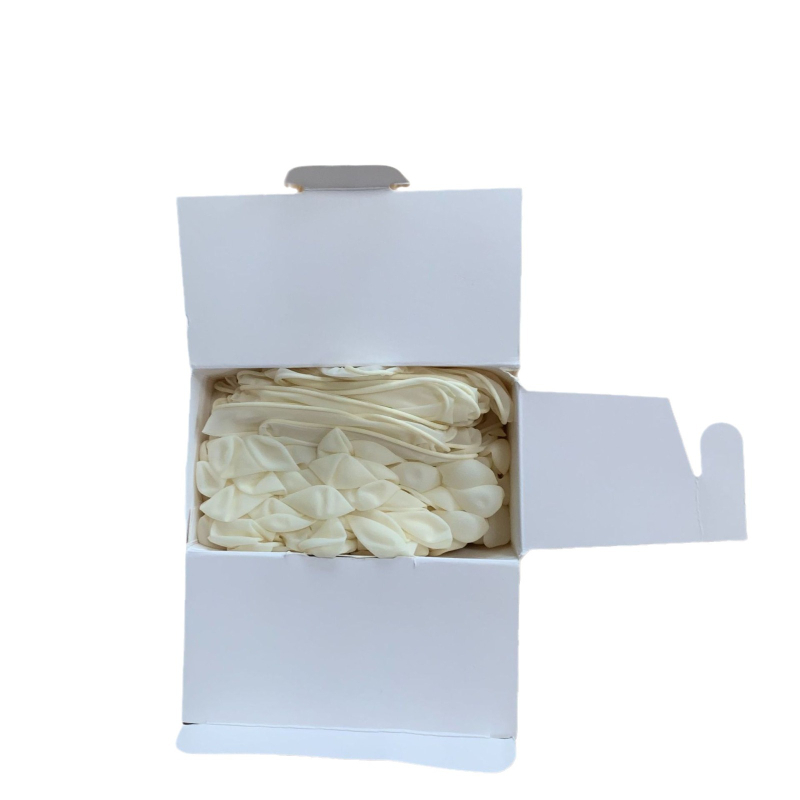 Zhende γάντια μιας χρήσης για ιατρικές εξετάσεις, με υφή τραχιάς επιφάνειας, χωρίς πούδρα, φυσικός λατέξ, 100 τεμάχια/κουτί