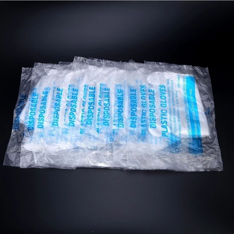 Egyszer használatos kesztyűk – műanyagból, átlátszó, porvédett, Márka Thriving