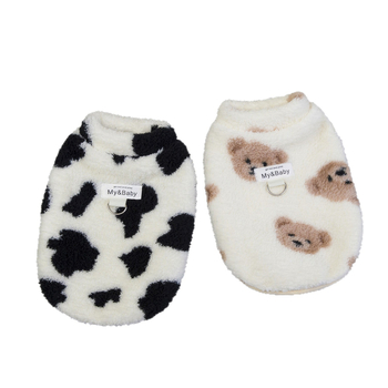 Háziállat mellény — korall plüss, téli casual stílus, márka Interesting