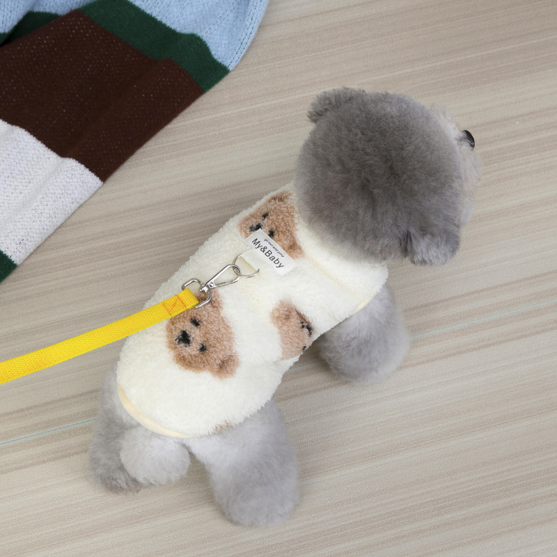 Háziállat mellény — korall plüss, téli casual stílus, márka Interesting