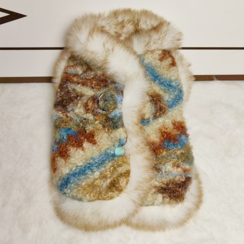 Kutyák és macskák számára készült őszi–téli kardigán mellény levehető pórázzal, poliészter anyag, Casual stílus, márka Liangchong (Pets), cikkszám 540, háziállat ruházat