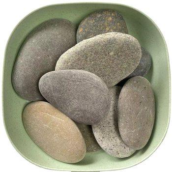 Jiayu pietre plate pentru pictură, pietre de grădină decorative pictate manual, ambalate în pungi