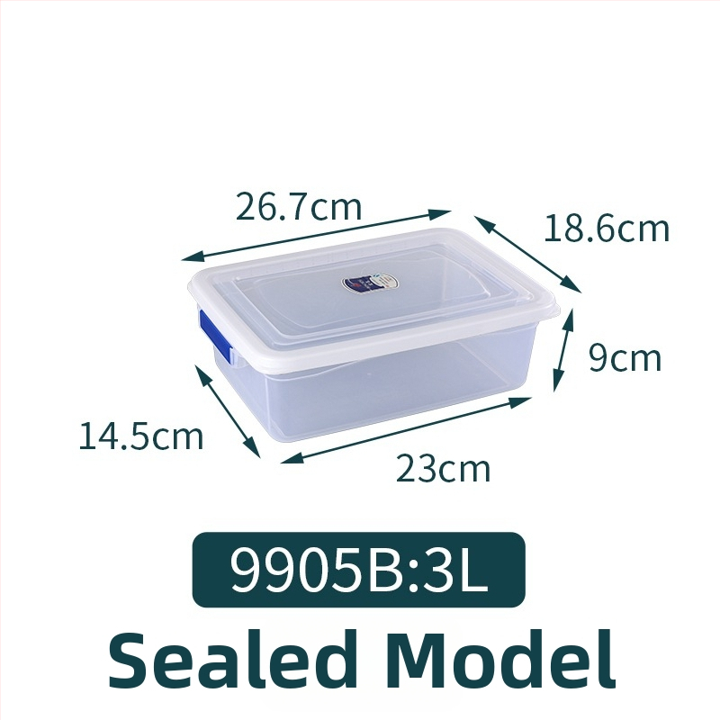 Plastična zamrzivačka kutija, vakuumsko brtvljenje za skladištenje i očuvanje svježine, kvadratnog oblika