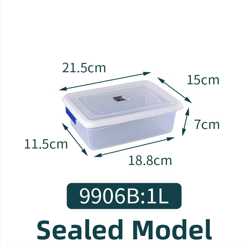 Plastična zamrzivačka kutija, vakuumsko brtvljenje za skladištenje i očuvanje svježine, kvadratnog oblika