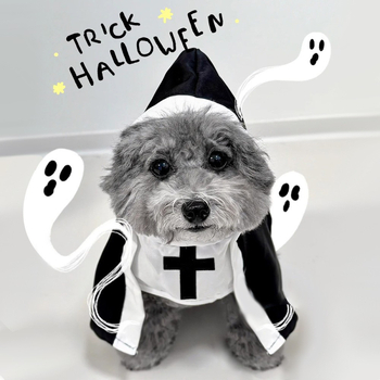 Halloween kostim za kućne ljubimce: monaški kaput s križem, prozračan, za mačke i pse, transformacijska odjeća, brend Wpet, šifra Zz202506111939