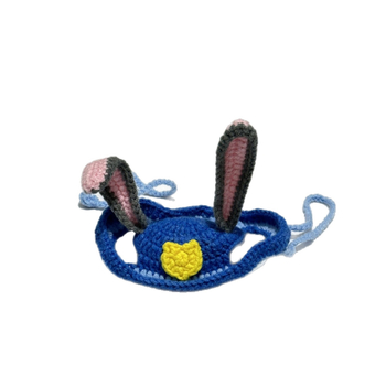 Šešir za kućne ljubimce s mačjim ušima, ručno pleteni, karikaturni uzorak, poliester, za sve sezone