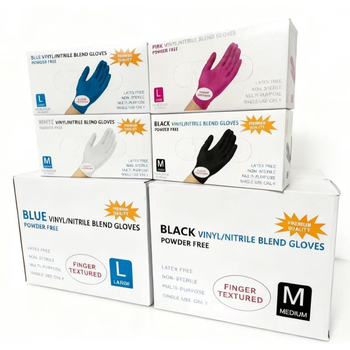 Mănuși de unică folosință din nitril compozit-latex, îngroșate, cu elasticitate ridicată, clasă alimentară, mănuși de protecție