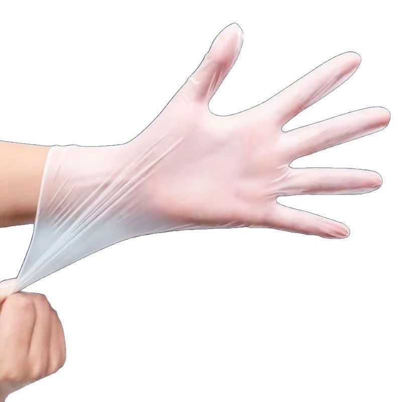 TPE élelmiszer-minőségű egyszer használatos kesztyűk főzéshez, átlátszó, csúszásmentes, 0,1 mm vastagság, sütéshez és tészta dagasztásához