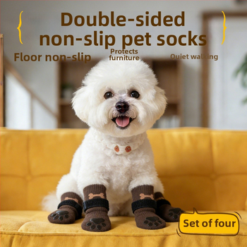 Kutyamancs zokni – cartoon minta, pamut, Jacquard kötés, DW-022