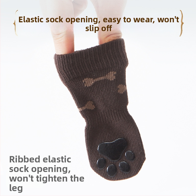 Kutyamancs zokni – cartoon minta, pamut, Jacquard kötés, DW-022