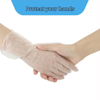 Jednokratne PVC rukavice, dužine 9 inča, za laboratorijske poslove, kućne poslove i rukovanje hranom (pakiranje 100 kom.)