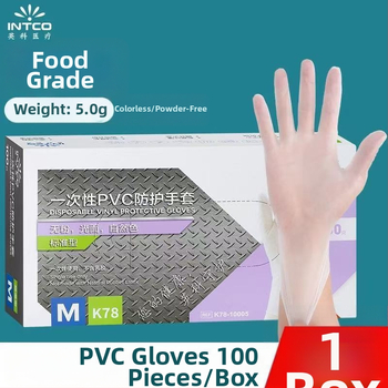 Jednokratne PVC rukavice za hranu i ugostiteljstvo, prozirne, kutija-dispenzer, prehrambena kvaliteta