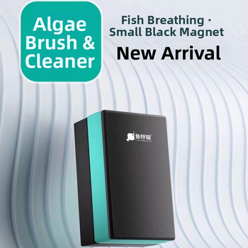 Magnetična četka za akvarij – čišćenje algi, čišćenje stakla, snažan magnet, oprema za akvarij – Fish Breathing