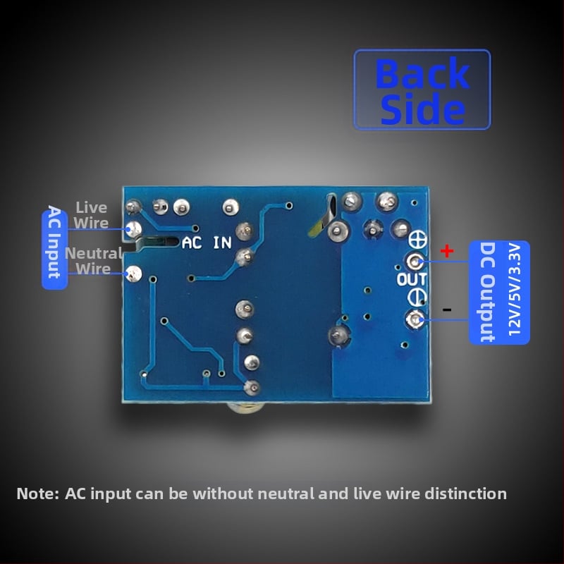 Izolirani AC-DC modul napajanja s izlazima 12V/5V/3.3V, ulaz 110/220V, izlazna snaga 3,5W, kompaktna konstrukcija