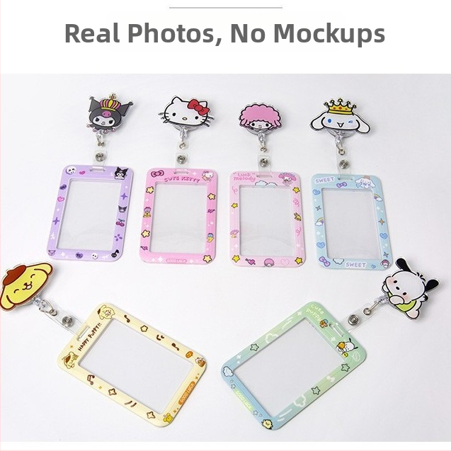 Akrylový vysúvací klip na ID kartu s tlačidlom; vhodný pre lekárov a sestry; možnosť potlače loga; nosnosť 0,1 kg