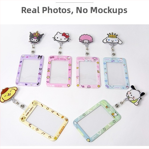 Akrylový vysúvací klip na ID kartu s tlačidlom; vhodný pre lekárov a sestry; možnosť potlače loga; nosnosť 0,1 kg