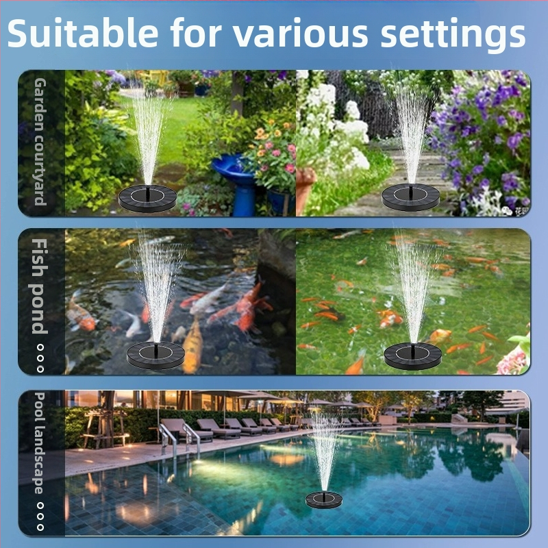 Shouli Αντλία Κυκλοφορίας Νερού για Μικρή Οικιακή Δεξαμενή – Ηλιακό Σιντριβάνι Αερισμού, Εξωτερικός Ιχθυόκηπος και Βραχώδης Κήπος