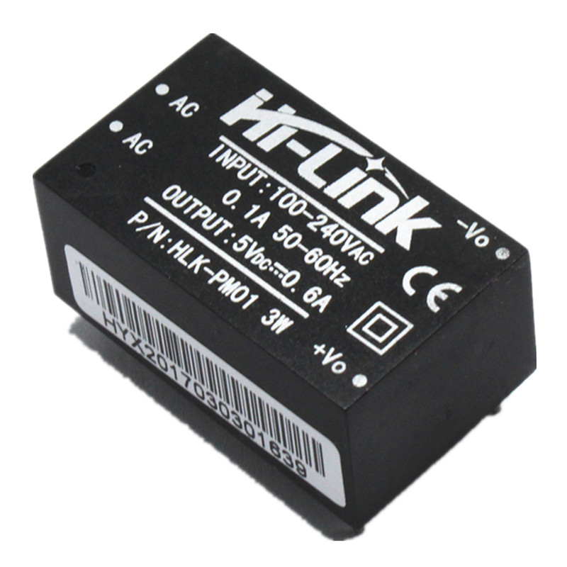 AC-DC izolirani napajajući modul HLK-PM01, SUNLEPHANT, inteligentno prebacivanje, ulaz 100-240V, izlaz 5V, 250 mA