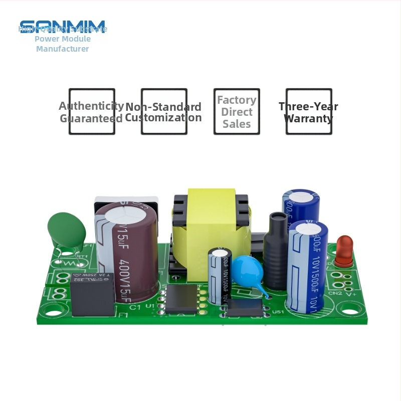 12V prepínacie napájanie modul s AC-DC izoláciou, stabilizovaný výstup 5V, 12W, vstup 220V na 5V, komunikačné rozhranie