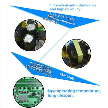 Izolovaný prepínaný zdroj napájania s doskou (bare-board) – 24W, vstup 220V AC, výstup 12V